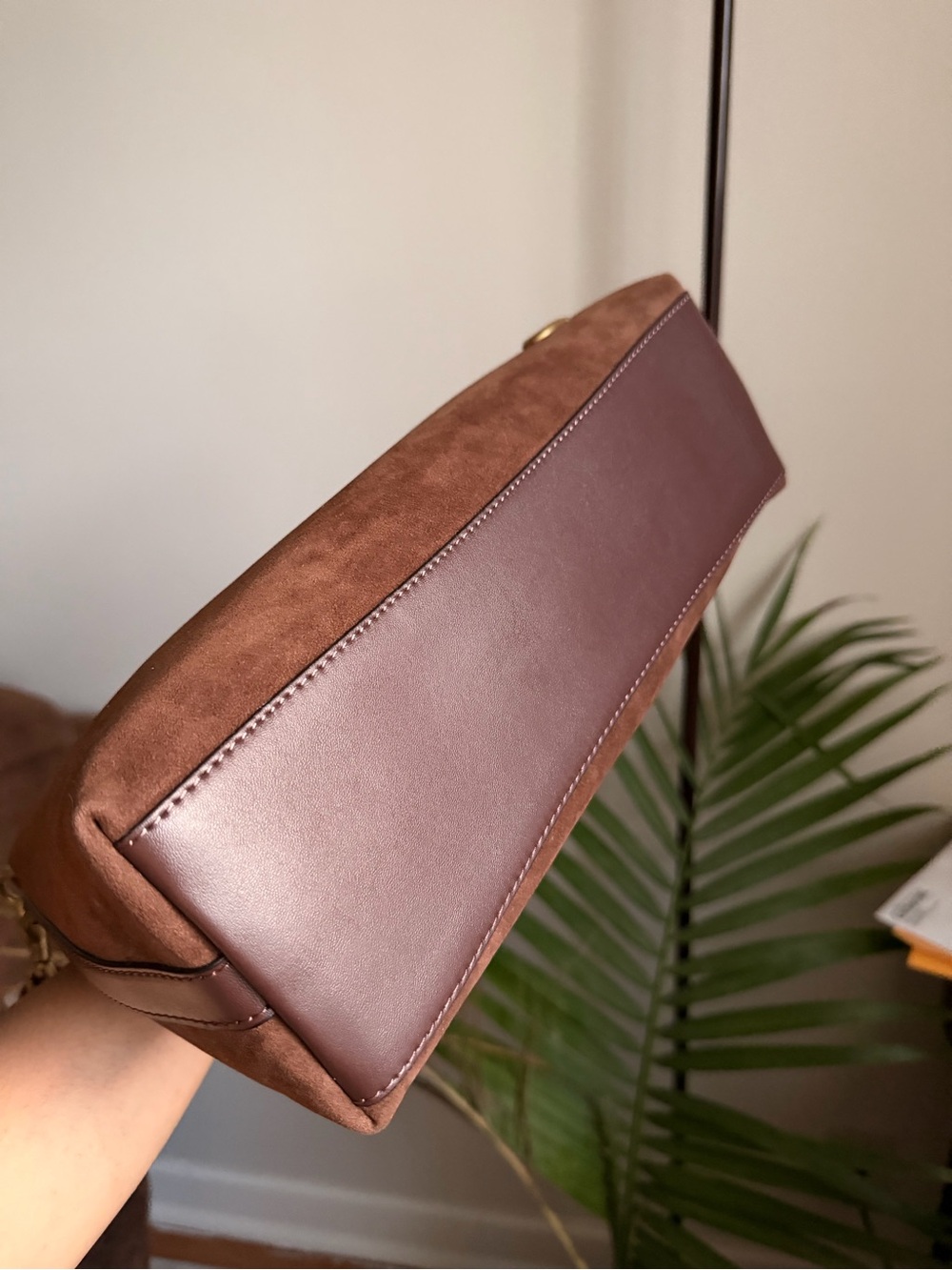 Coach Brown Suede Juliet Shoulder Bag - Picture 4 of 7